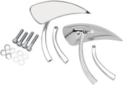 Drag Specialties Teardrop Mirrors w/Short and Long Radius Stems