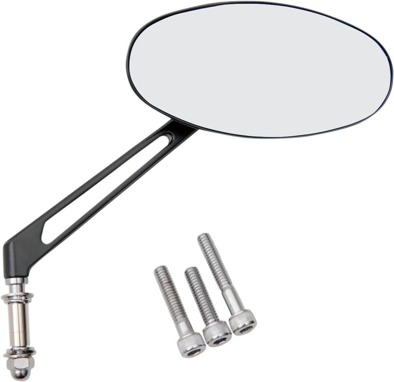 Drag Specialties Stealth I Mirror - Side View, Each, Steel - Black / Powder-Coated