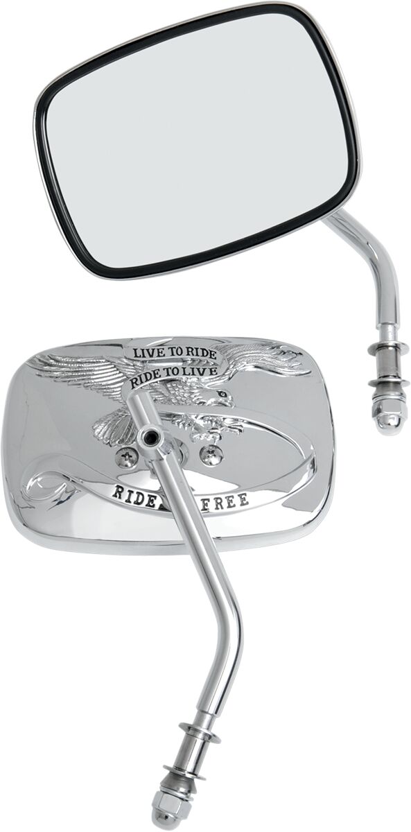 Drag Specialties Live To Ride Custom Mirrors