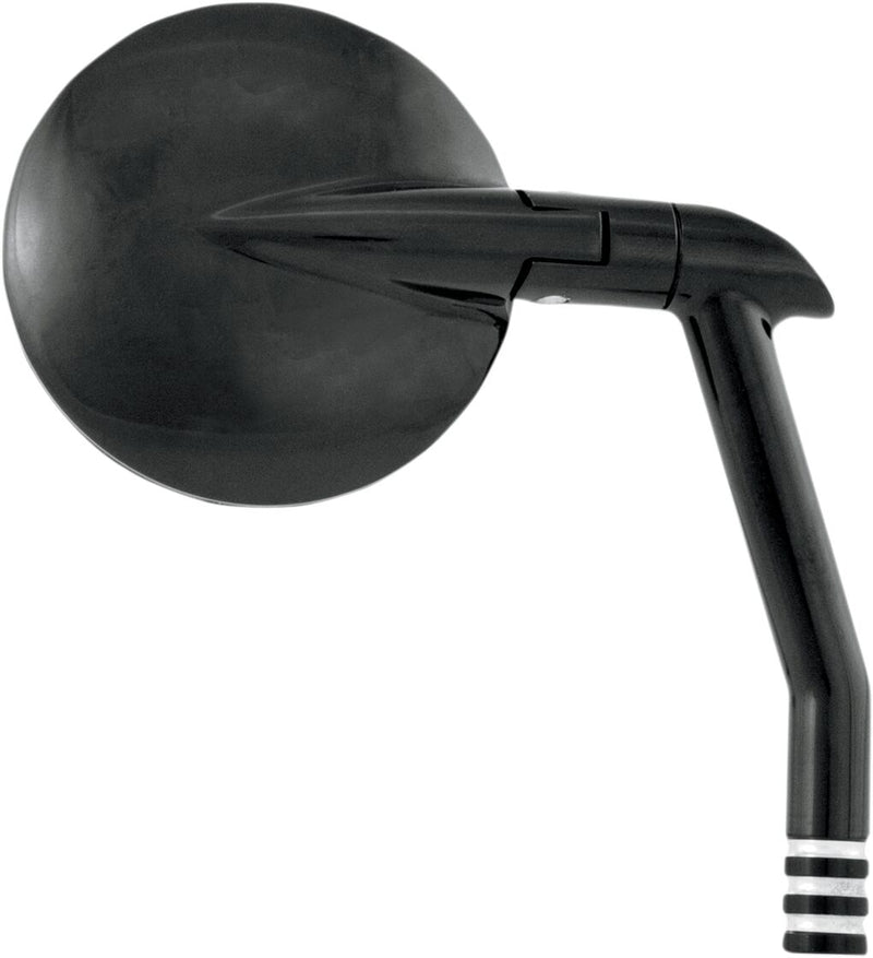 Performance Machine Vision Series Mirror - Side View, 6061-T6 Aluminum, Each - Black / Contrast Cut / Matte