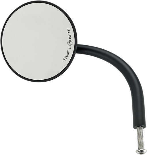 Biltwell Black 3 3/4 in. Round Perch Mounted Utility Mirror