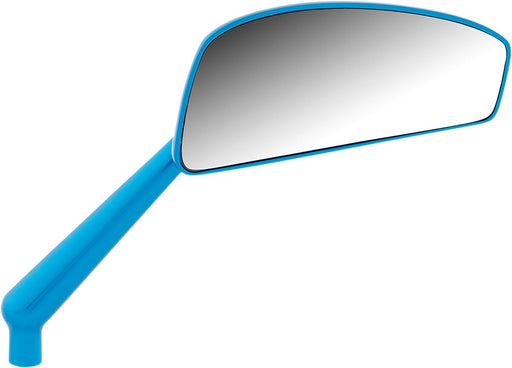 Arlen Ness Right Blue Anodised Teardrop Mirror