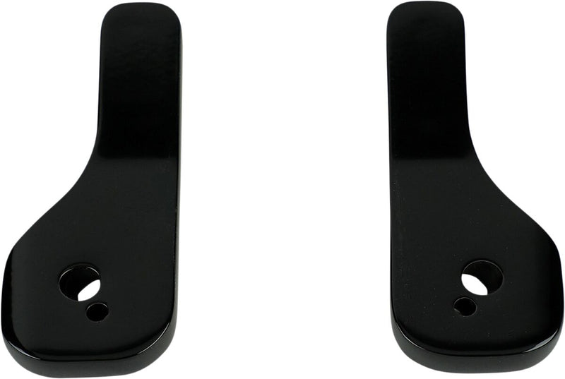 LA Choppers Mirror Drop Down Brackets Black Matte Pair #LA-9001-01B