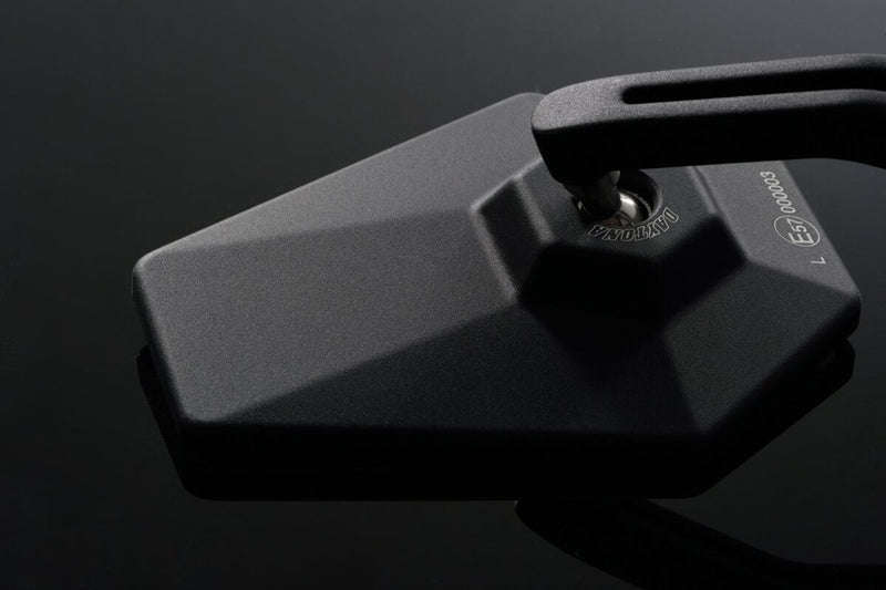 Daytona Aluminium Bar End Mirror Black Left Right Side View