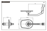 Daytona Aluminium Bar End Mirror Black Left Right Side View Each