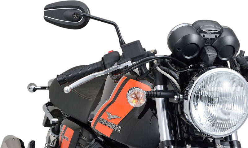 Daytona Aluminium Black Mirror Right Side View