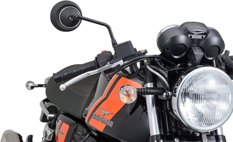 Daytona Aluminium Black Mirror Right Side View