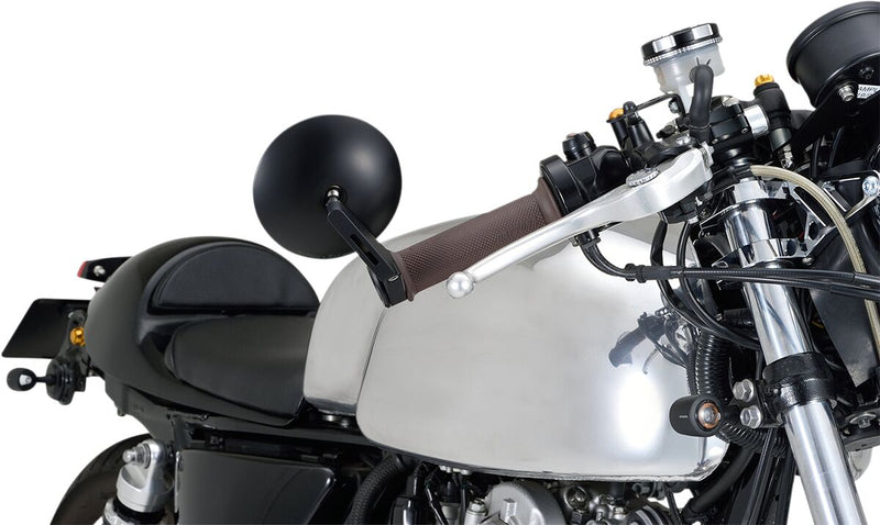 Daytona Bar End Mirror Black Side View Aluminium