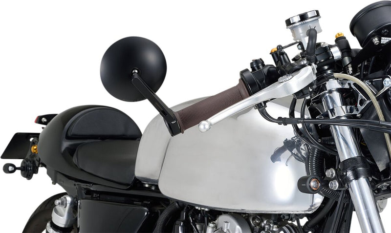 Daytona Bar End Mirror Black Side View Aluminium