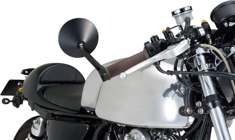 Daytona Bar End Mirror Black Side View Aluminium Each