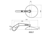 Daytona Bar End Mirror Black Side View Aluminium