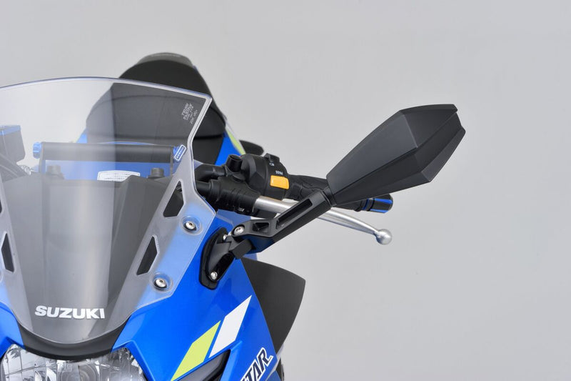 Daytona Aluminium ABS Mirror Black Left Side View