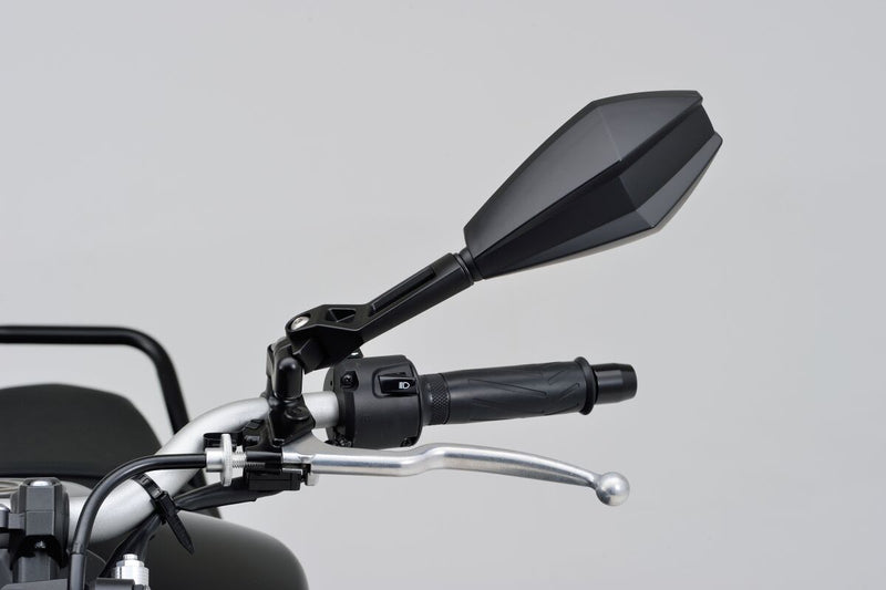 Daytona Aluminium ABS Mirror Black Left Side View Each