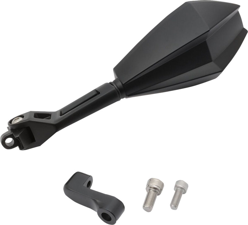 Daytona Aluminium ABS Mirror Black Left Side View Each