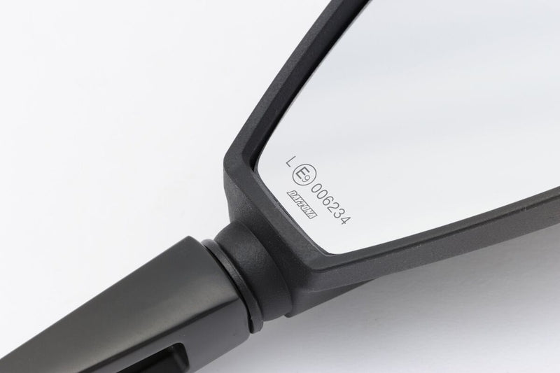 Daytona Aluminium ABS Mirror Black Left Side View