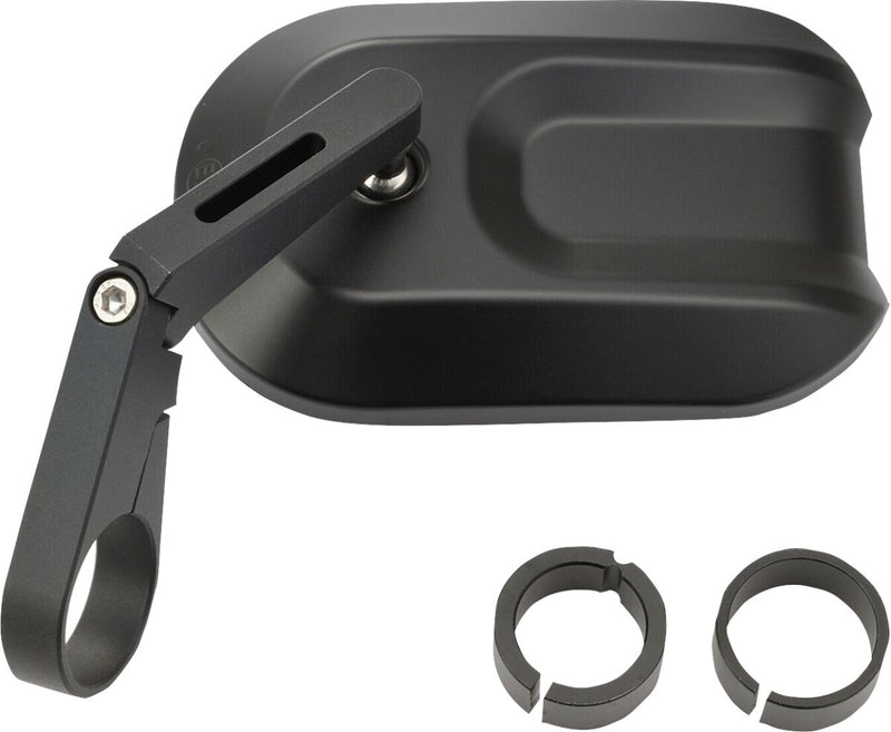 Daytona Bar End Mirror Black Side View Aluminium