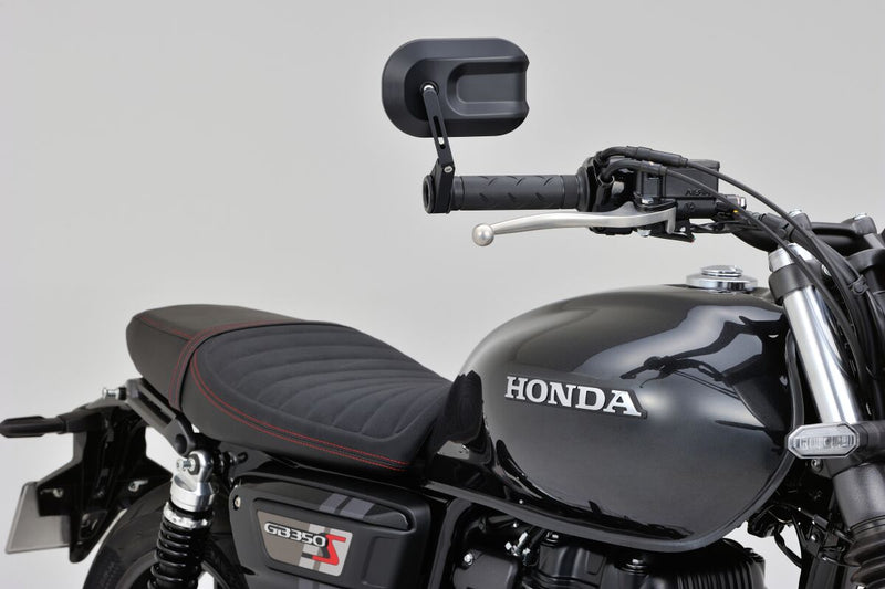 Daytona Bar End Mirror Black Side View Aluminium