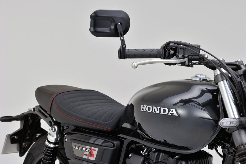 Daytona Bar End Mirror Black Side View Aluminium