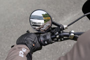 Daytona Handle Bar Clamp Mirror Black Round Handlebar ABS Plastic Nylon Each