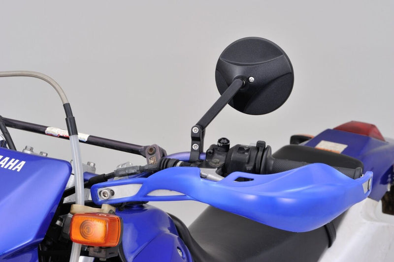 Daytona Handle Bar Clamp Mirror Black Round Handlebar ABS Plastic Nylon