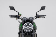 Daytona Aluminium Flat Mirror Black Square Right Mirror Back