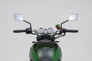 Daytona Aluminium Flat Mirror Black Square Right Mirror Back