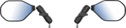 RAM Mounts Tough-Mirror™ Kit with M10-1.25 Bases - Medium Arm Black Powder-Coated Left Right Ball and Socket Side View Aluminium Composite #RAM-B-349-465RL