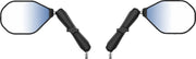 RAM Mounts Tough-Mirror™ Kit with M10-1.25 Bases - Long Arm Black Powder-Coated Left Right Ball and Socket Side View Aluminium Composite #RAM-B-349-C-465RL