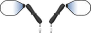 RAM Mounts Tough-Mirror™ Kit with M10-1.25 Bases/Reverse Adapter - Long Arm Black Powder-Coated Left Right Ball and Socket Side View Aluminium Comp... #RAM-B-349-RTA-C-465R