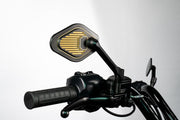 Drag Specialties Adjustable Mirror Short Stem (12 cm) Black & Gold Edition Right Handlebar Aluminium Each