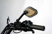 Drag Specialties Adjustable Mirror Long Stem (18 cm) Black & Gold Edition Left Handlebar Aluminium Each