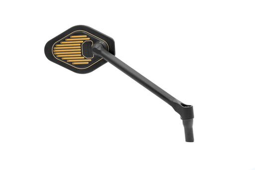 Drag Specialties Adjustable Mirror Long Stem (18 cm) Black & Gold Edition Right Handlebar Aluminium