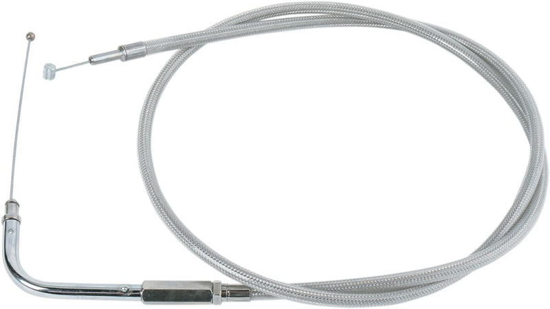 Drag Specialties Stainless Braided Throttle/Idle Cable #5332100B