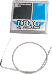 Drag Specialties Stainless Braided Throttle/Idle Cable #5330600B