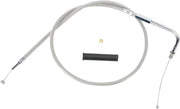 Drag Specialties Stainless Braided Throttle/Idle Cable #5330904B