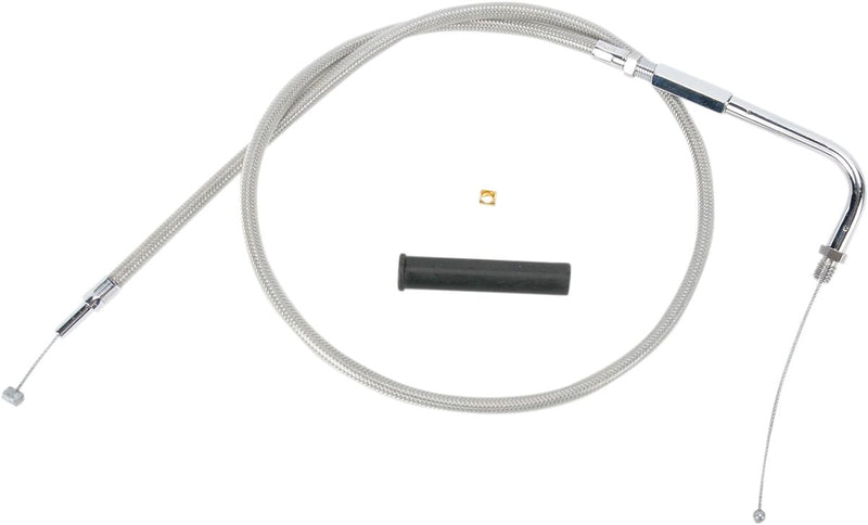 Drag Specialties Stainless Braided Throttle/Idle Cable #5330904B