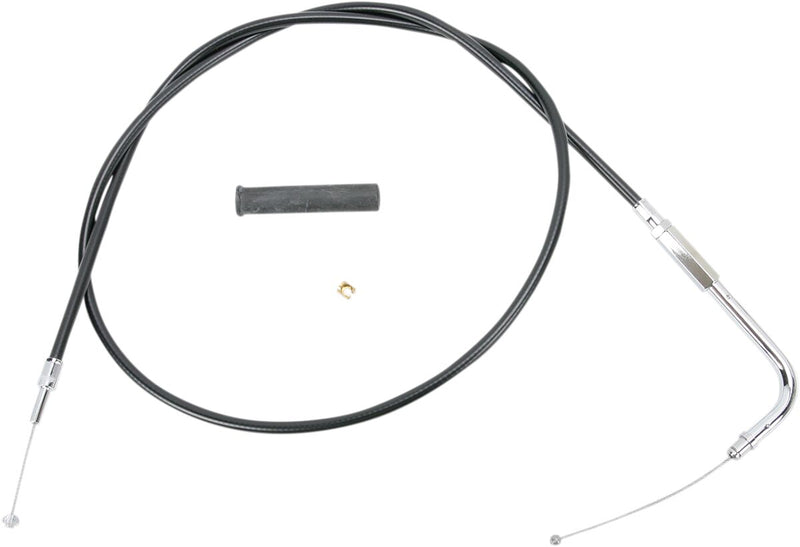 Drag Specialties Black Vinyl Cable - Throttle, Each for Harley-Davidson Touring, Softail, Sportster & Dyna 1996-2022