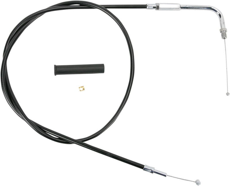 Drag Specialties Black Vinyl Cable - Throttle, Each for Harley-Davidson Touring, Softail, Sportster & Dyna 1988-1995