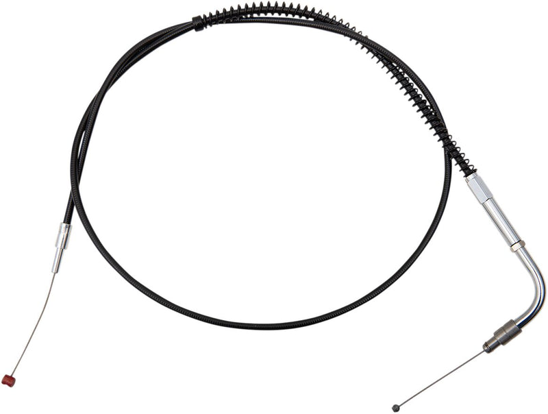 Barnett Black Vinyl Throttle/idle Cable - Each, +15,2 cm (6"), Alternate Length for Harley-Davidson Dyna 2006-2017