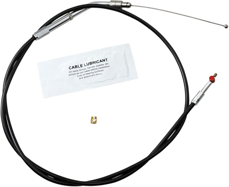 Barnett Black Vinyl Throttle/idle Cable - +15,2 cm (6"), Alternate Length, Each for Harley-Davidson Sportster 2007-2022