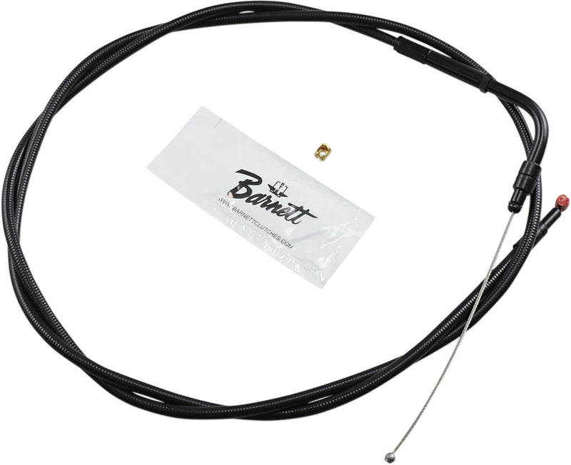 Barnett Stealth Series Throttle/idle Cable - Each, Alternate Length, +15,2 cm (6") - Black for Harley-Davidson Touring 2002-2007