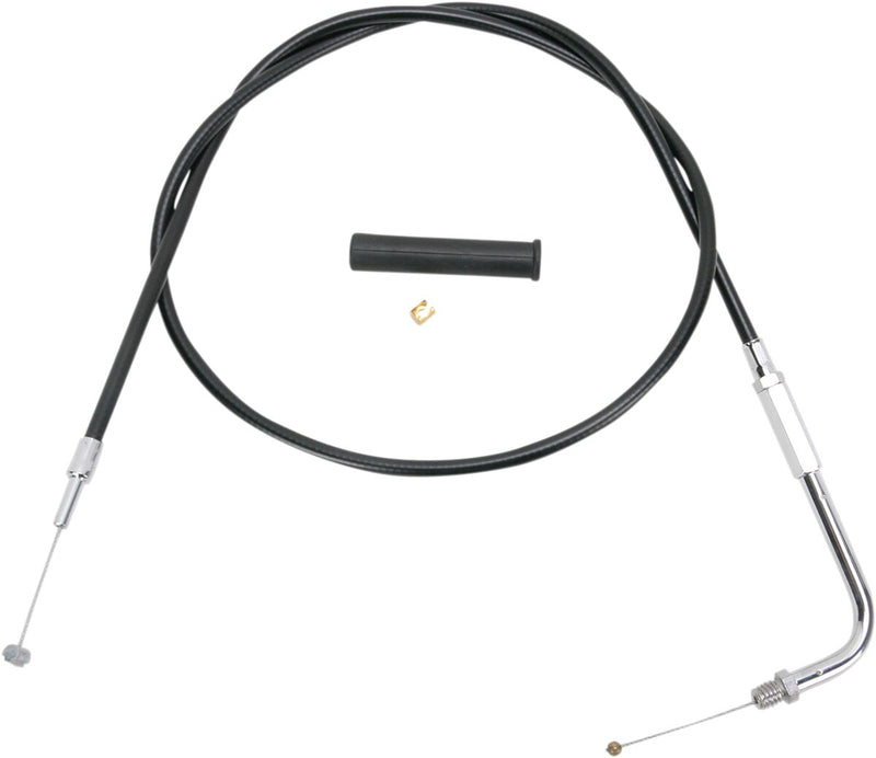 Drag Specialties Black Vinyl Cable - Throttle, Each for Harley-Davidson Touring, Softail, Sportster & Dyna 1980-1989