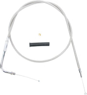 Drag Specialties Stainless Braided Throttle/Idle Cable #5330344B