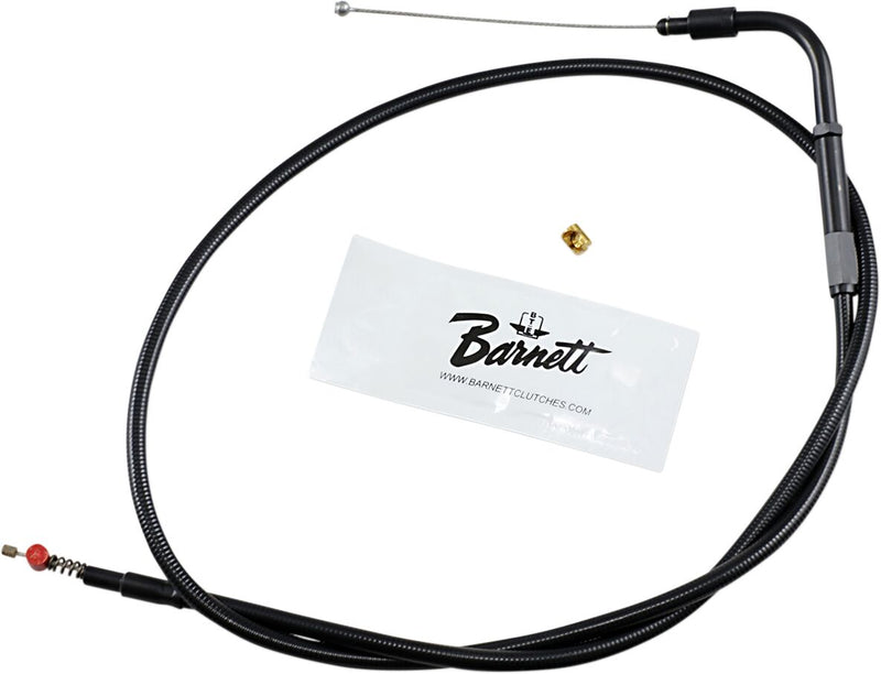 Barnett Stealth Series Idle Cable - Each, Standard - Black for Harley-Davidson Softail, Dyna & FXR 1996-2005