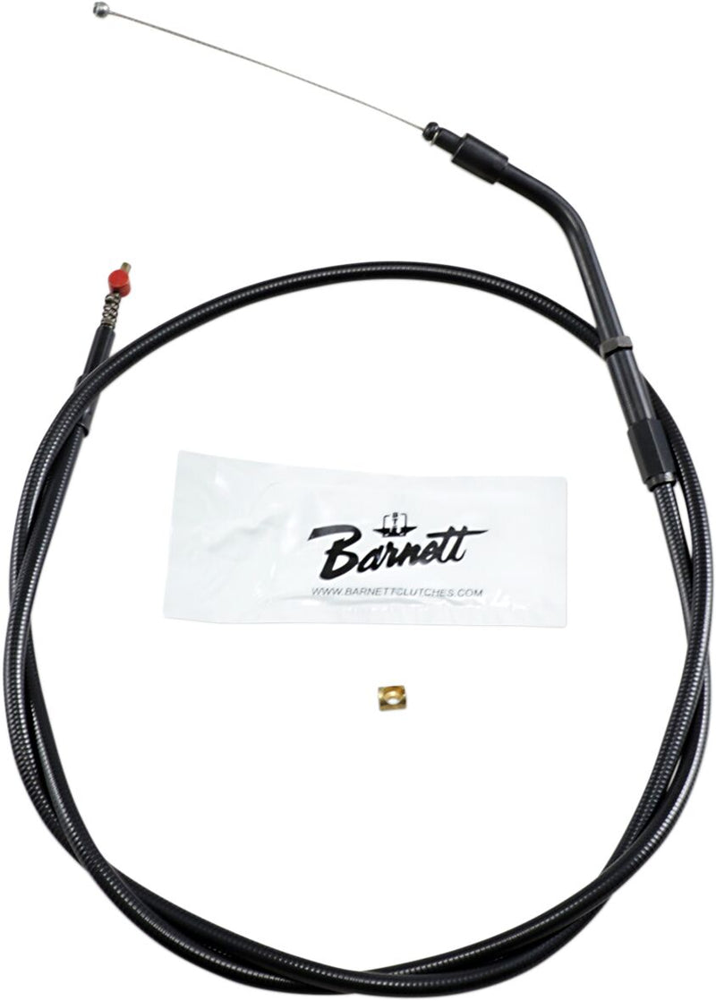 Barnett Stealth Series Throttle/idle Cable - Each, Alternate Length, +15,2 cm (6") - Black for Harley-Davidson Sportster 2007-2022