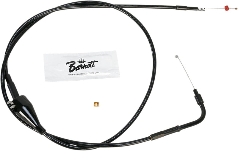 Barnett Stealth Series Throttle/idle Cable - +15,2 cm (6"), Each, Alternate Length - Black for Harley-Davidson Touring 2002-2007