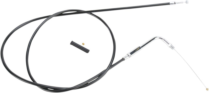 Drag Specialties Black Vinyl Cable - Throttle, Each for Harley-Davidson Touring, Softail, Sportster & Dyna 1988-1995