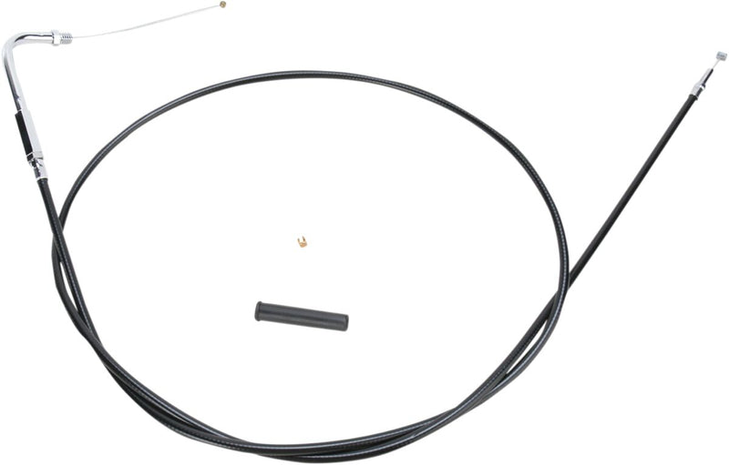 Drag Specialties Black Vinyl Cable - Throttle, Each for Harley-Davidson Touring, Softail, Sportster & Dyna 1988-1995