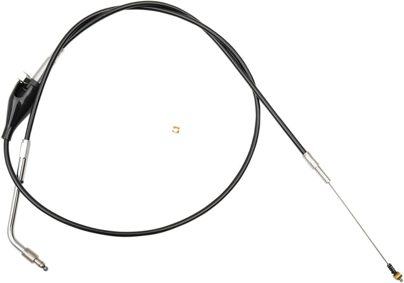LA Choppers Black Vinyl Braided Handlebar Idle Cable Alternate Length Standard