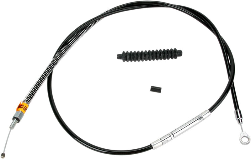 Barnett High-efficiency Black Vinyl Clutch Cable - Alternate Length, Each, +15,2 cm (6") for Harley-Davidson Dyna 1992-2005